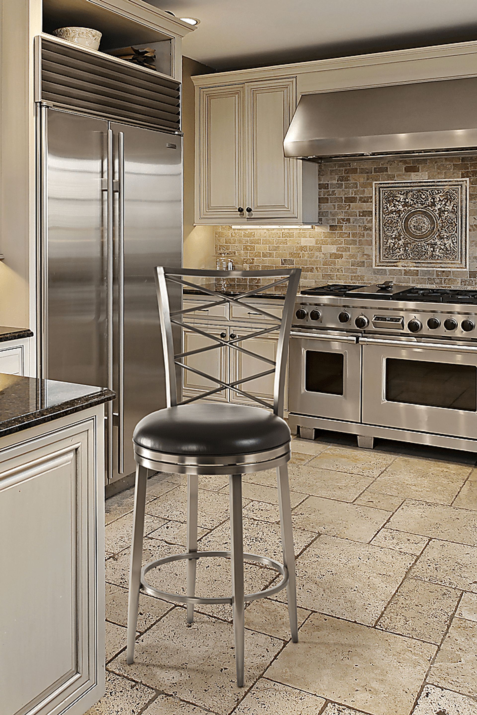 Aimua Black Swivel Barstool - Image 2