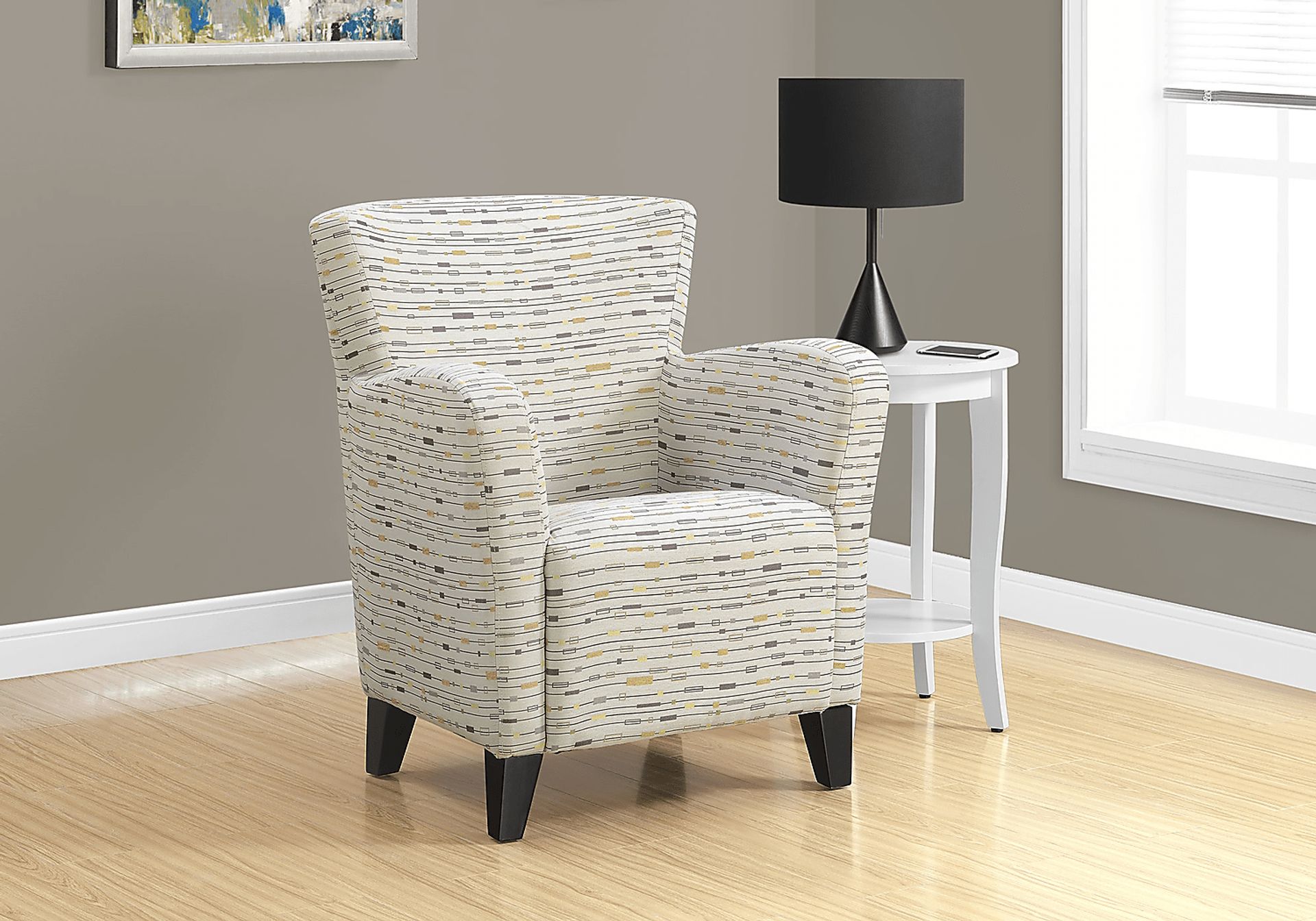 Ainsdale Beige Accent Chair - Image 2