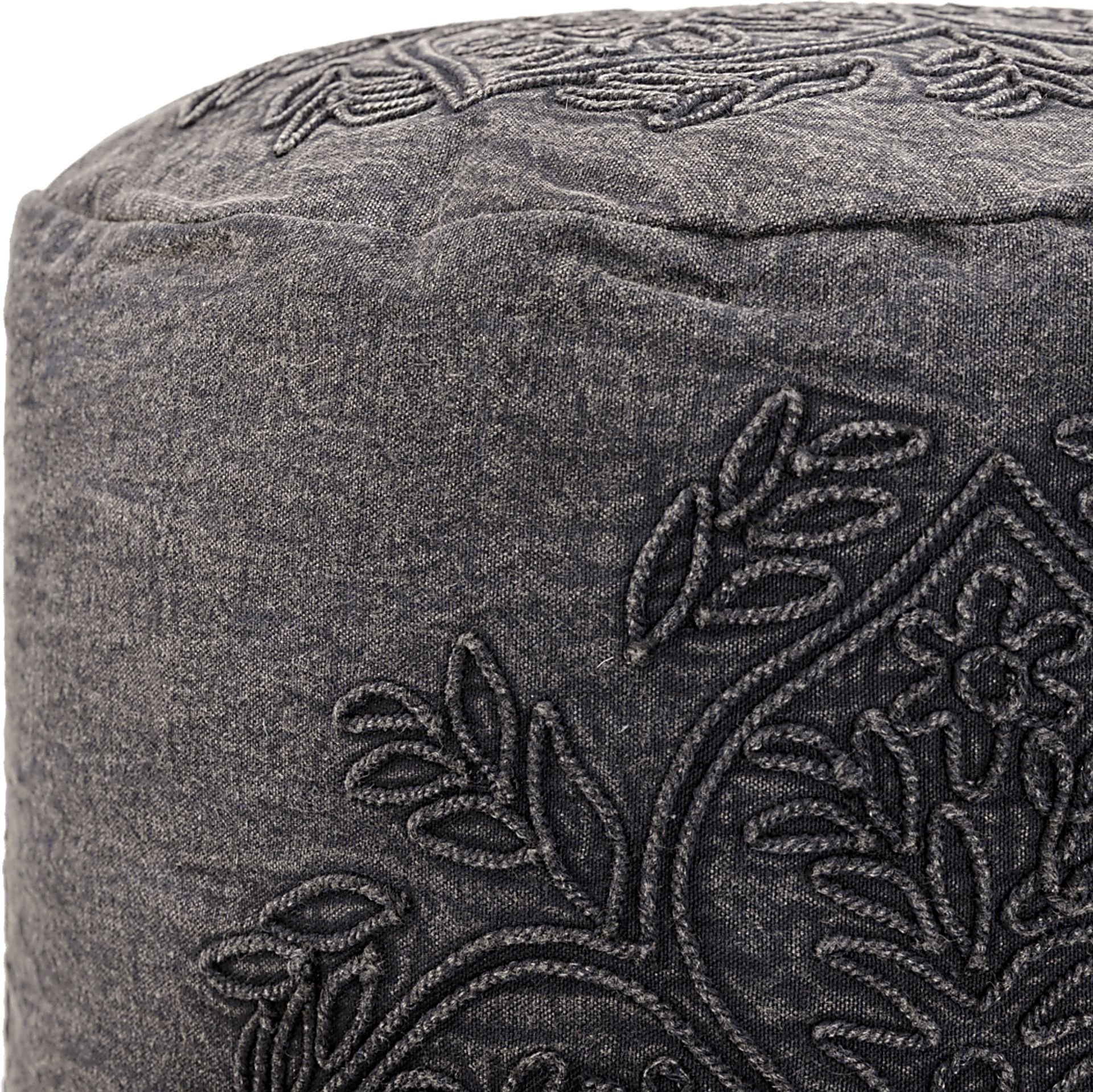 Aintree Black Ottoman - Image 2