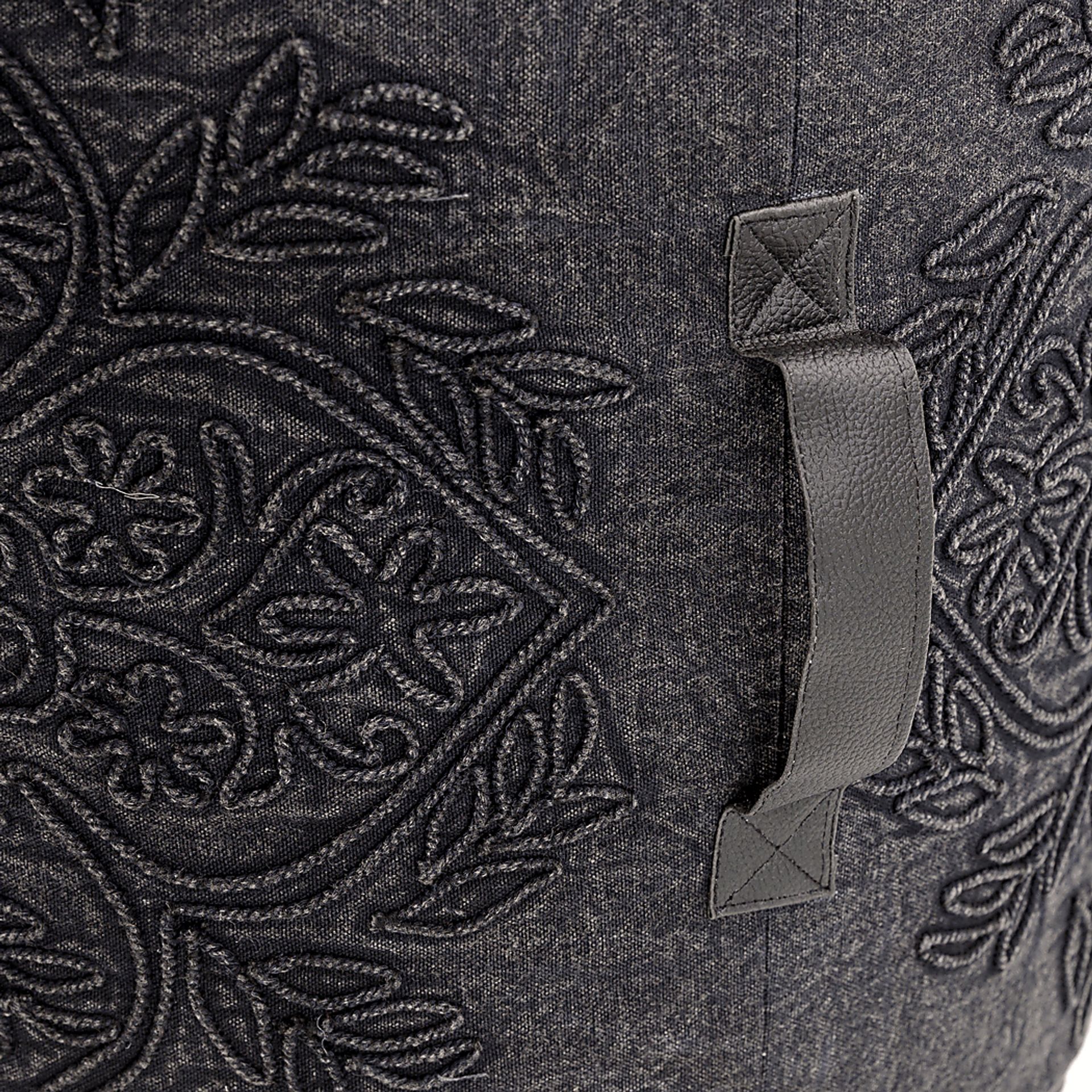 Aintree Black Ottoman - Image 3