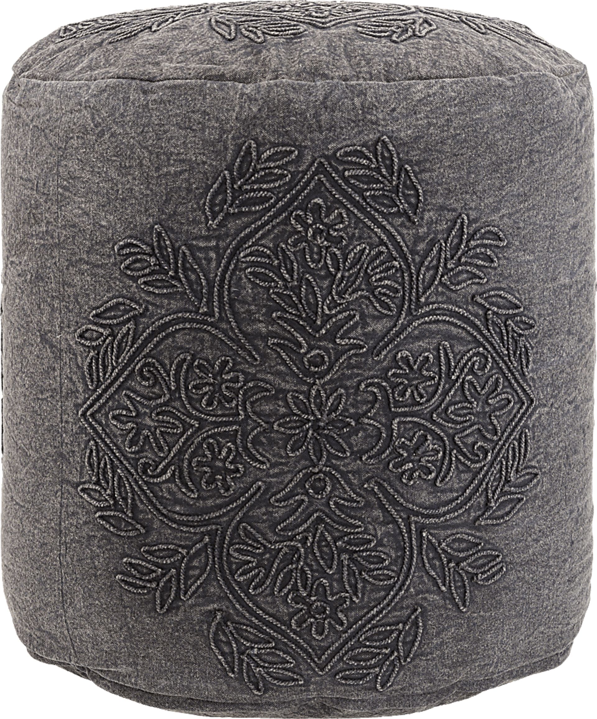 Aintree Black Ottoman - Image 4