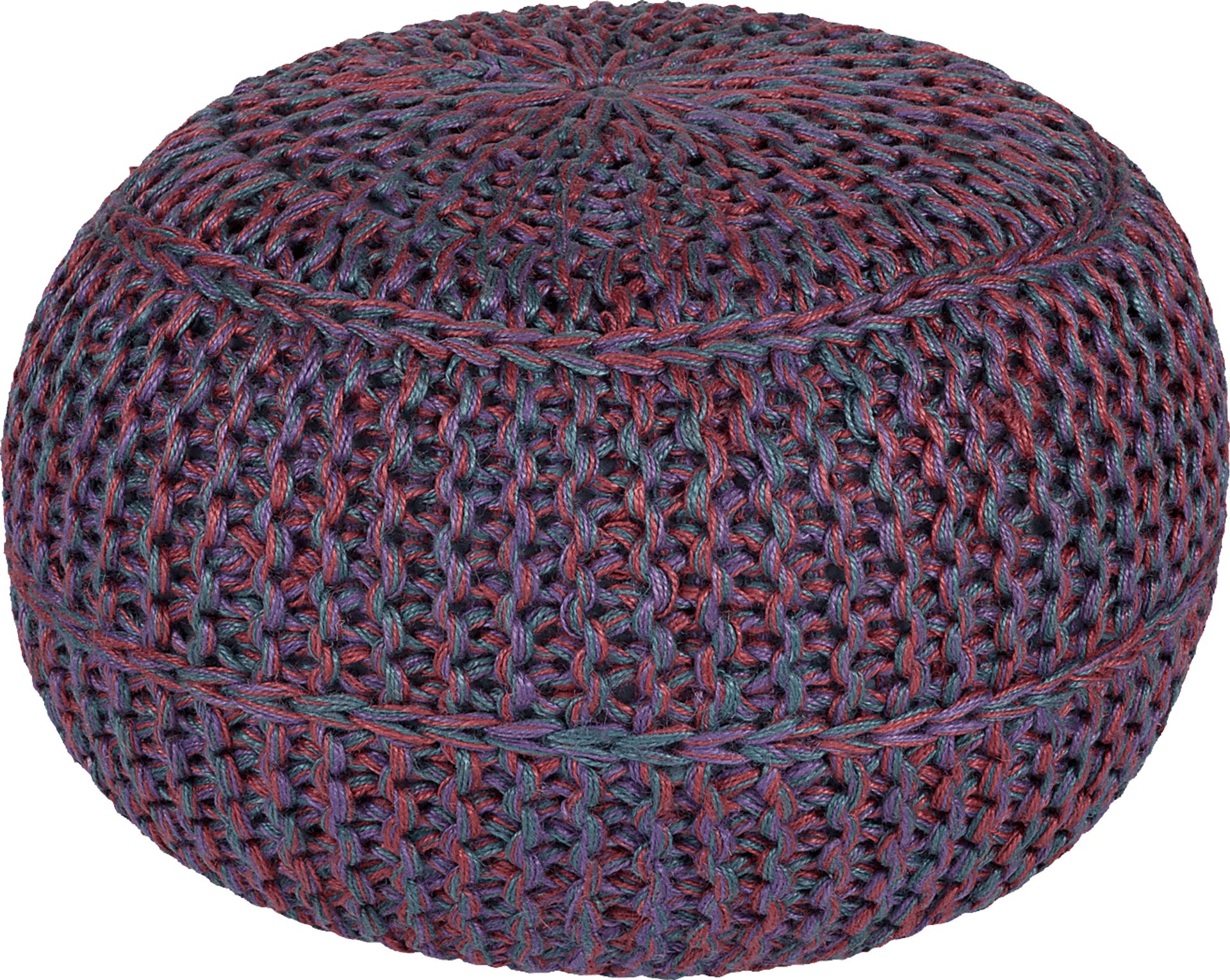 Airdrie Garnet Ottoman - Image 1