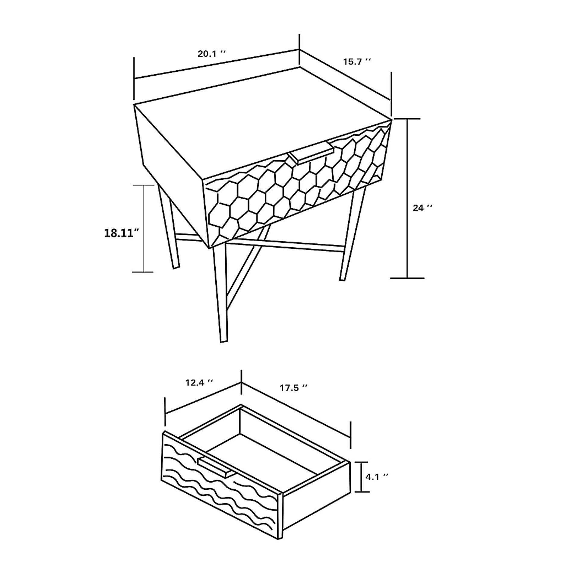 Airdrome White Nightstand - Image 11