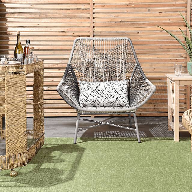 Aired Ivory Indoor/Outdoor Lumbar Pillow - Thumbnail - Image 3