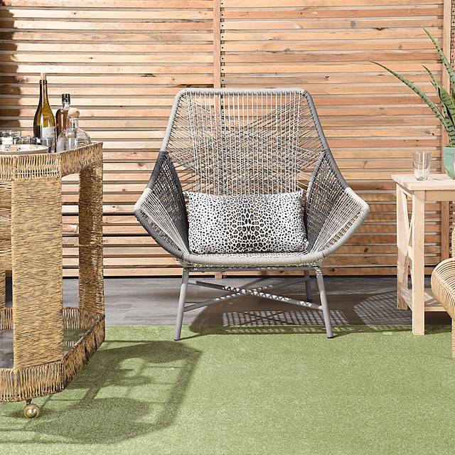 Aired Ivory Indoor/Outdoor Lumbar Pillow - Thumbnail - Image 5