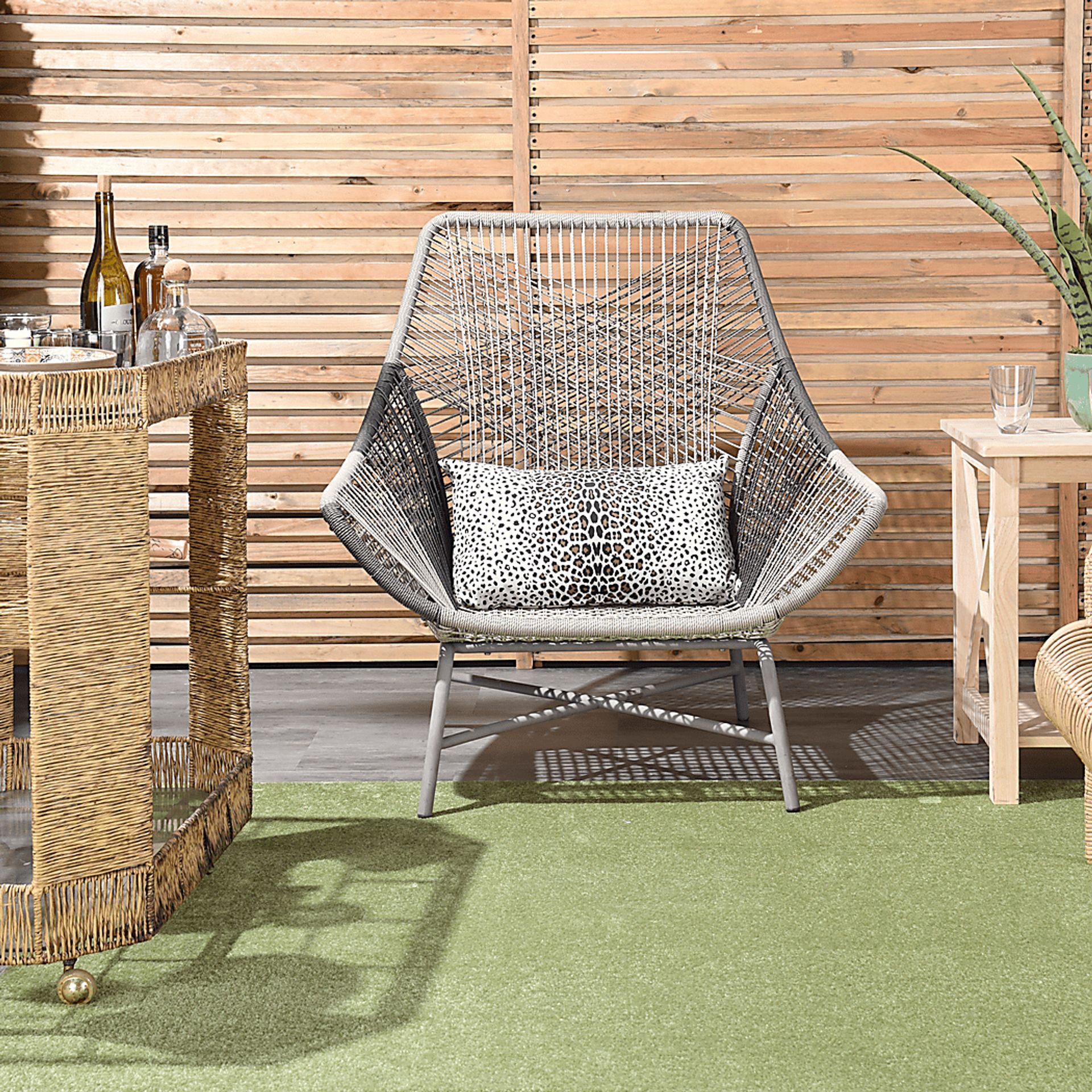 Aired Ivory Indoor/Outdoor Lumbar Pillow - Image 5
