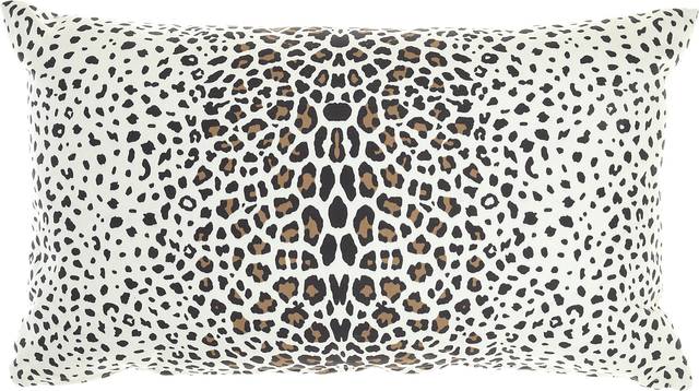 Aired Ivory Indoor/Outdoor Lumbar Pillow - Thumbnail - Image 1