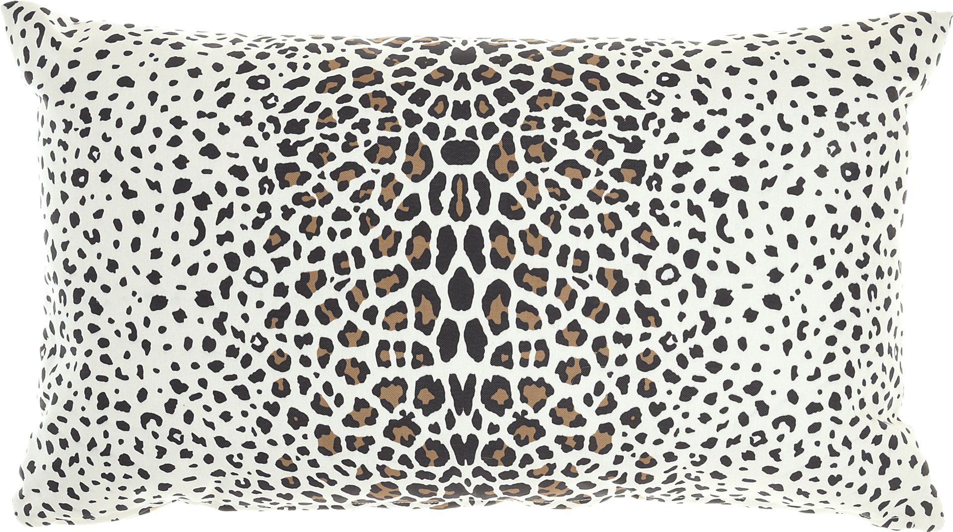 Aired Ivory Indoor/Outdoor Lumbar Pillow - Image 1