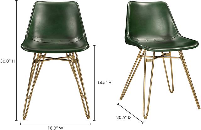 Airedale Green Side Chair, Set of 2 - Thumbnail - Image 8