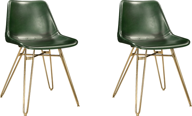 Airedale Green Side Chair, Set of 2
