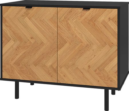 Airedale I Black Accent Cabinet