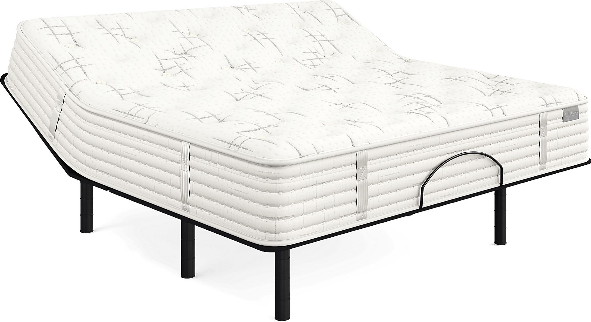 Aireloom Carmel King Mattress Set with Head Up Only Base - Image 1