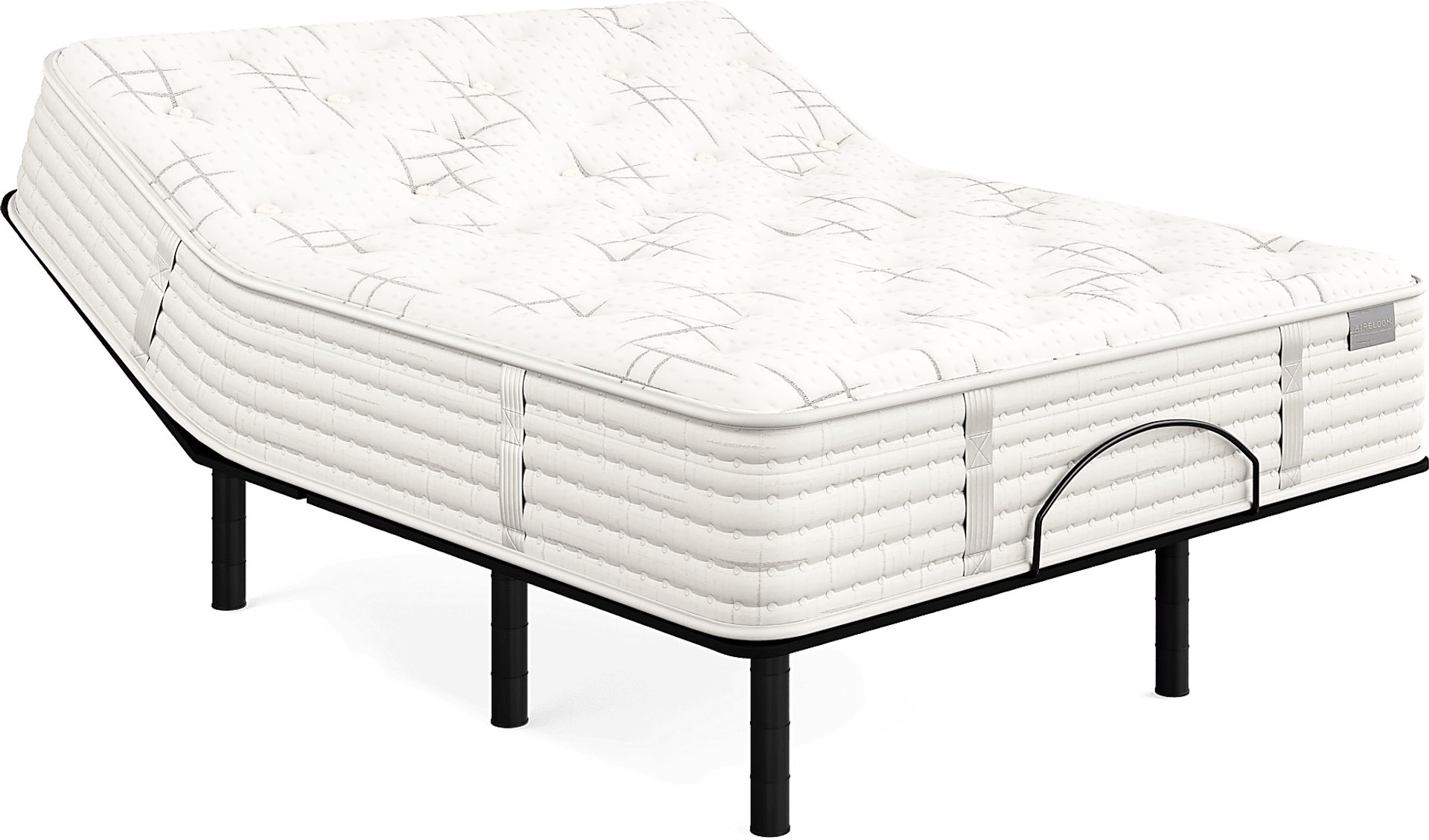 Aireloom Carmel Queen Mattress Set with Head Up Only Base - Image 1