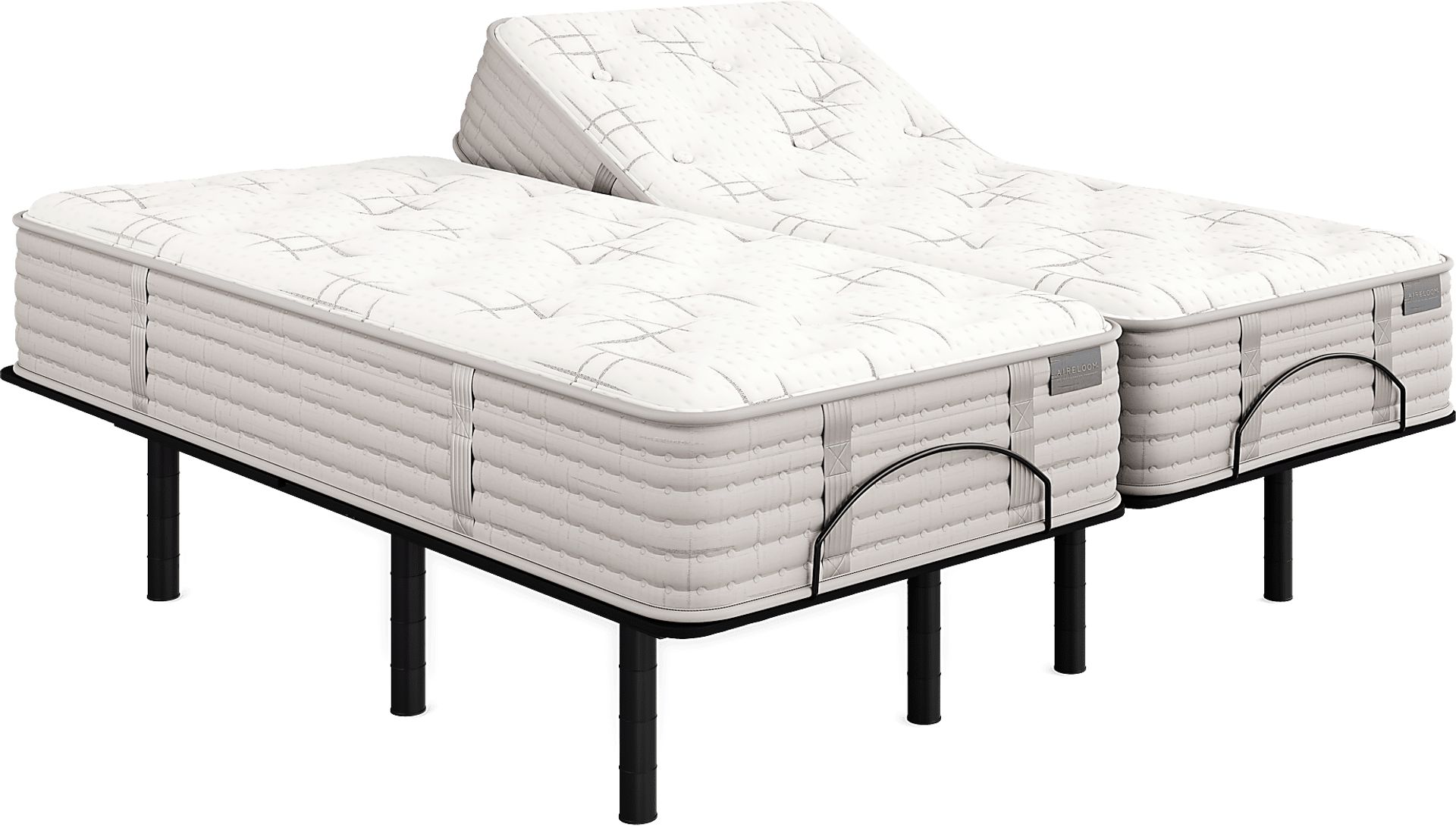 Aireloom Carmel Split King Mattress Set with Head Up Only Base - Image 1