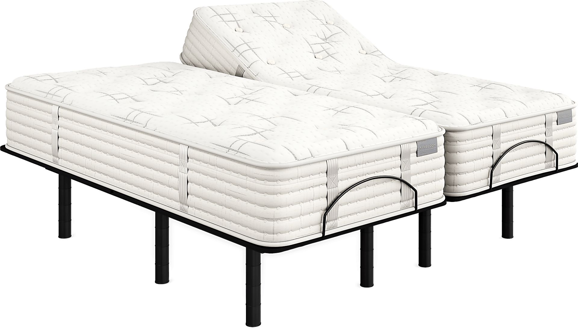 Aireloom Carmel Split King Mattress Set with Head Up Only Base - Image 1