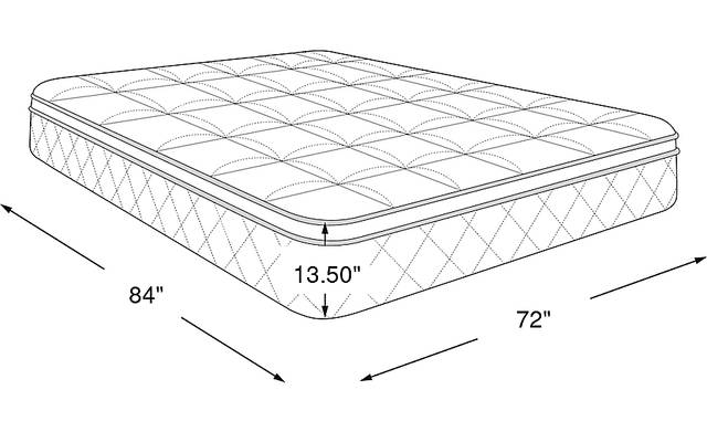 Dimension Image. Please refer to the Dimension Tab on this page for dimension details.