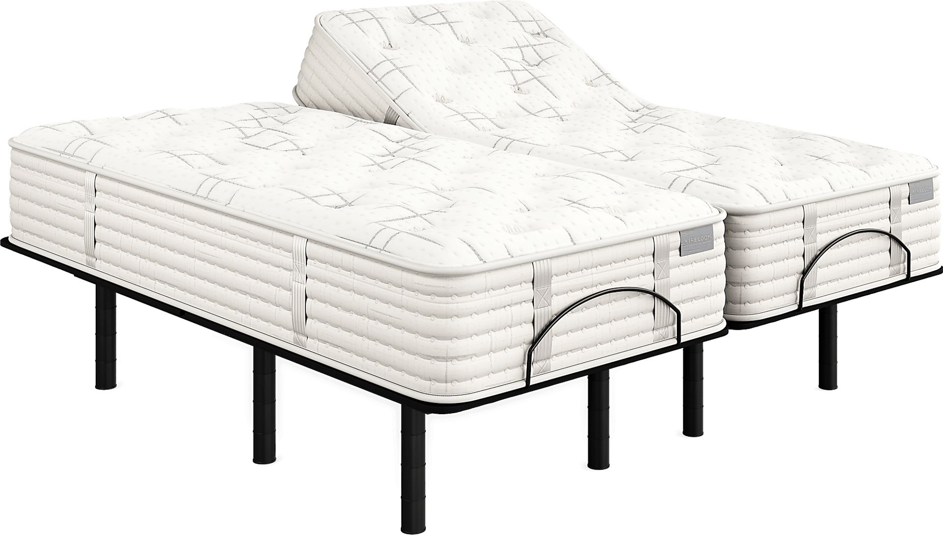 Aireloom Monterrey Split King Mattress Set with Head Up Only Base - Image 1