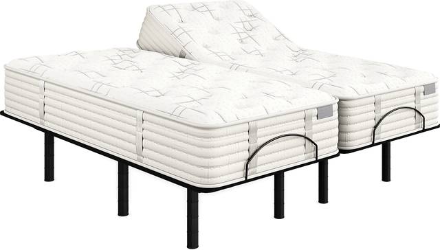 Aireloom Napa Valley Split King Mattress Set with Head Up Only Base - Thumbnail - Image 1