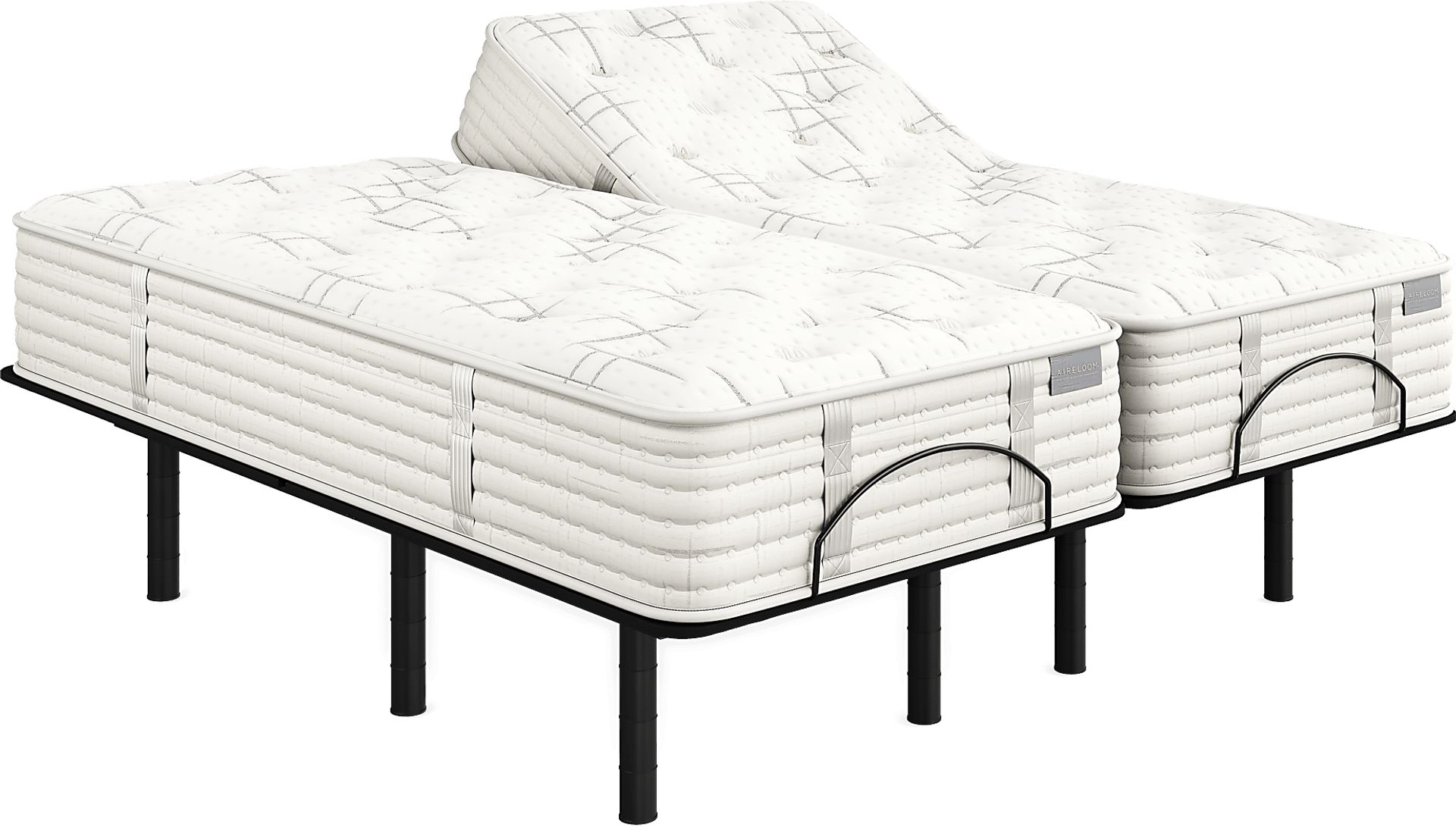 Aireloom Napa Valley Split King Mattress Set with Head Up Only Base - Image 1