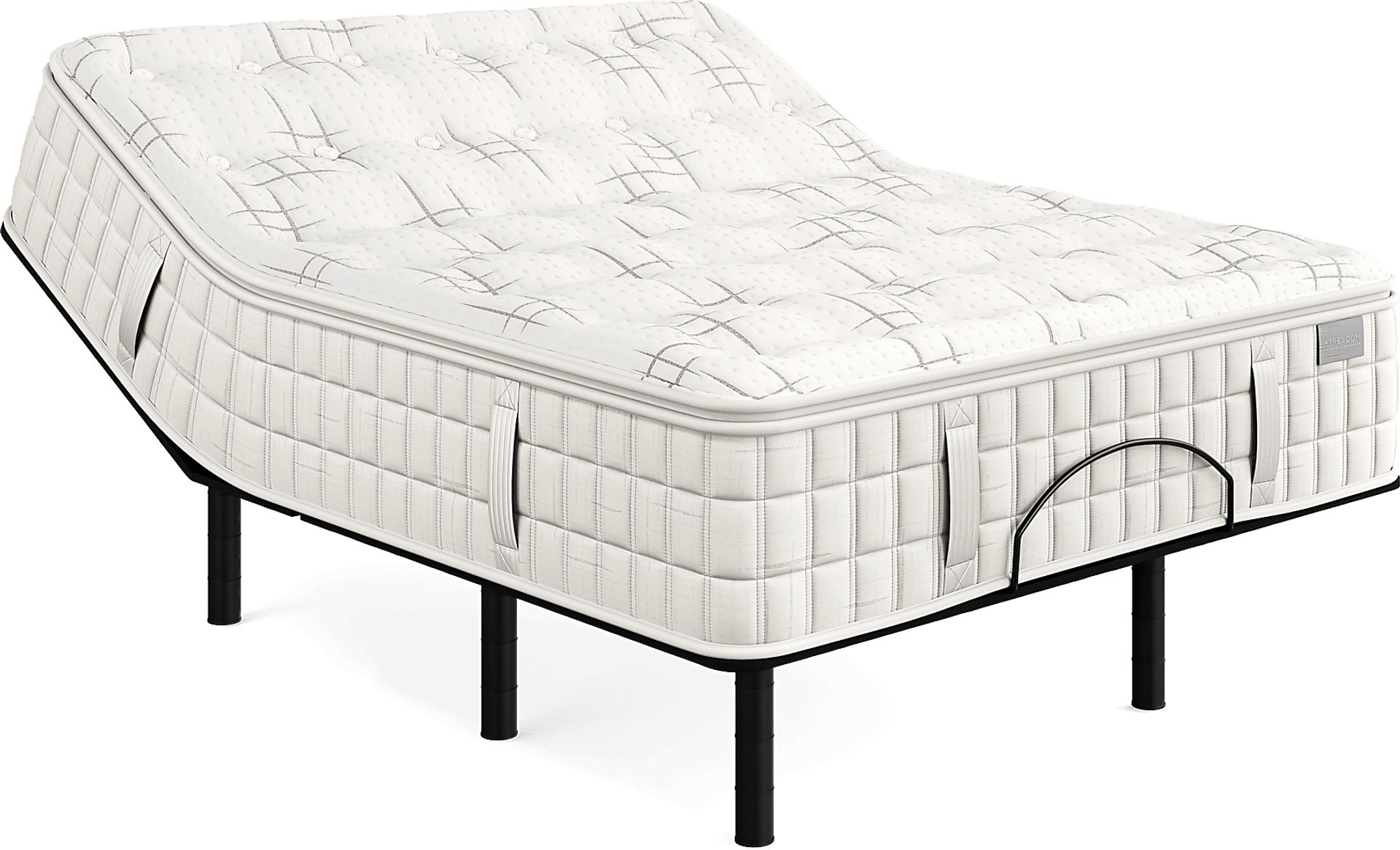 Aireloom Spanish Bay Queen Mattress Set with Head Up Only Base - Image 1