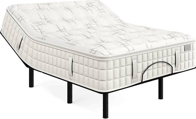 Aireloom Topanga Canyon Queen Mattress Set with Head Up Only Base - Thumbnail - Image 1