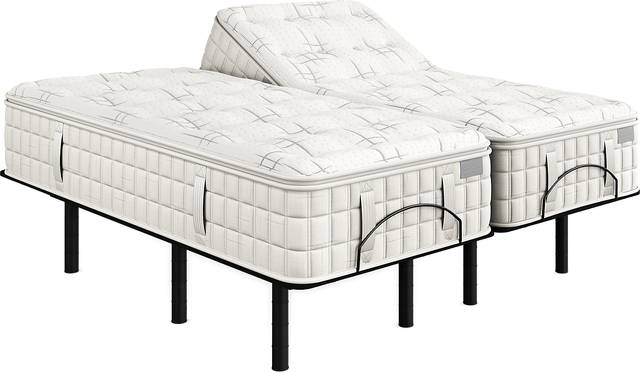 Aireloom Topanga Canyon Split King Mattress Set with Head Up Only Base - Thumbnail - Image 1