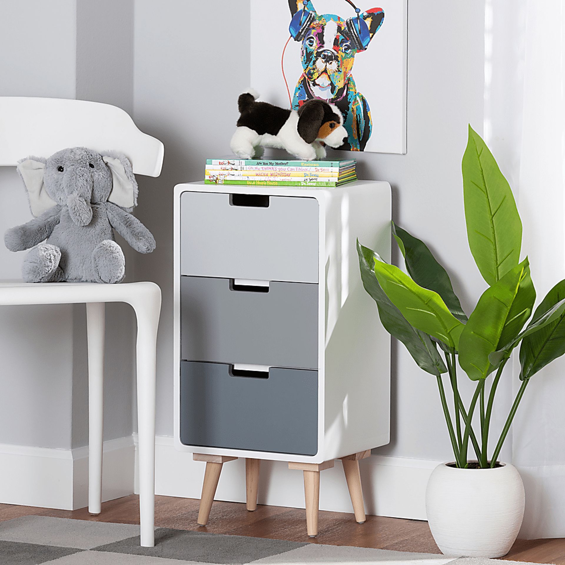 Airenne White Small Accent Cabinet - Image 7