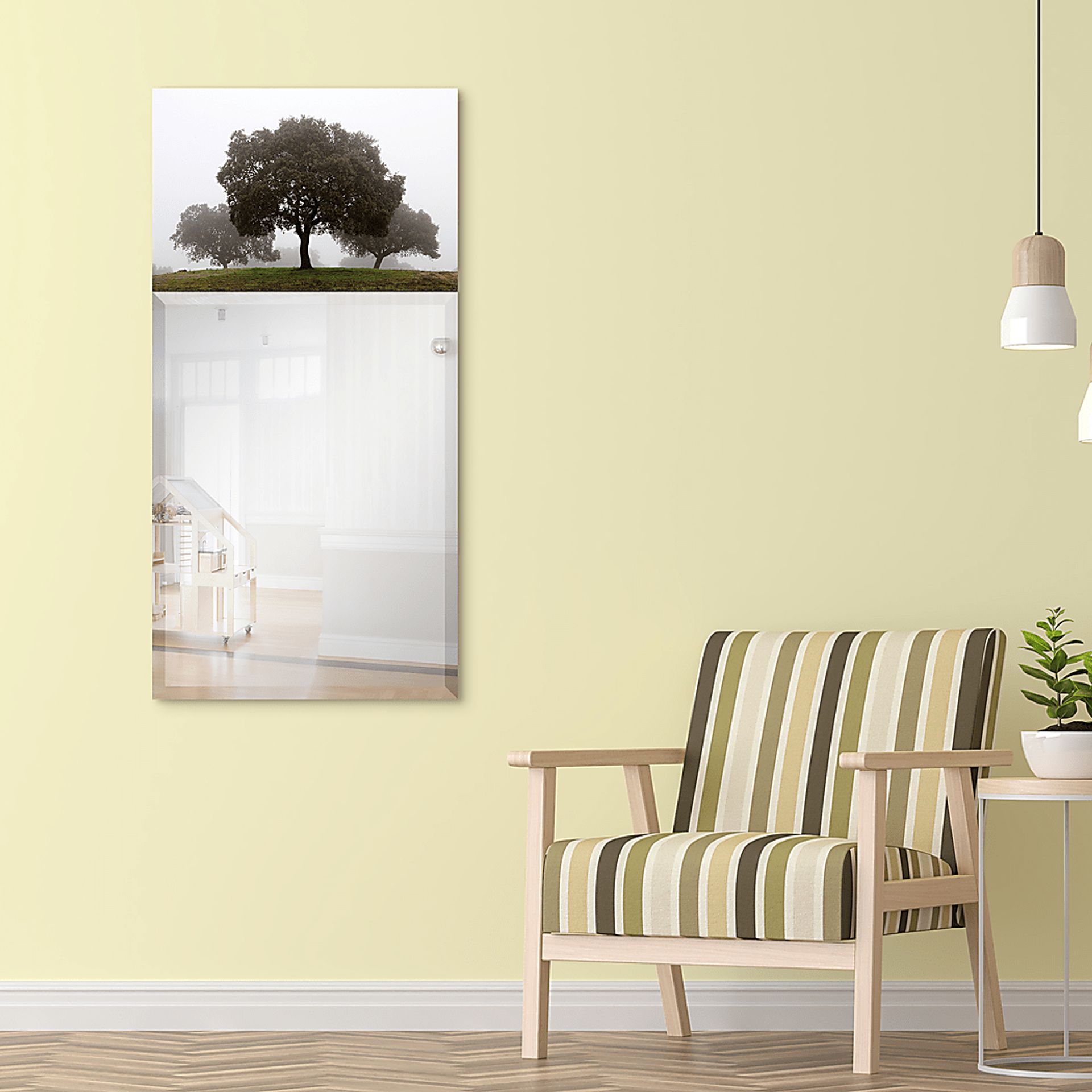 Airie's Forest Gray Mirror - Image 3