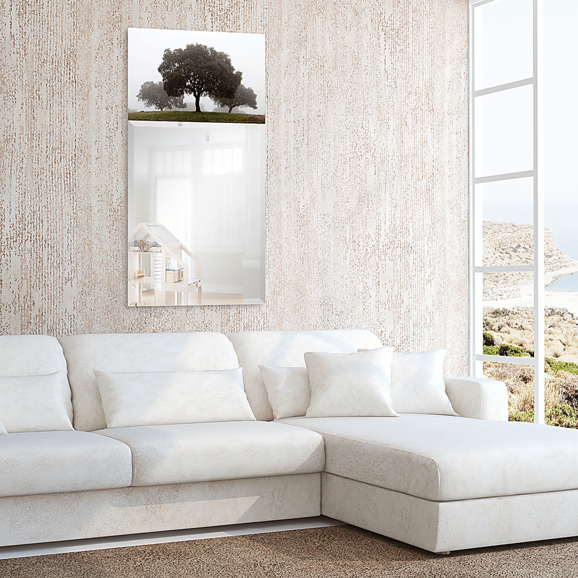 Airie's Forest Gray Mirror - Image 6