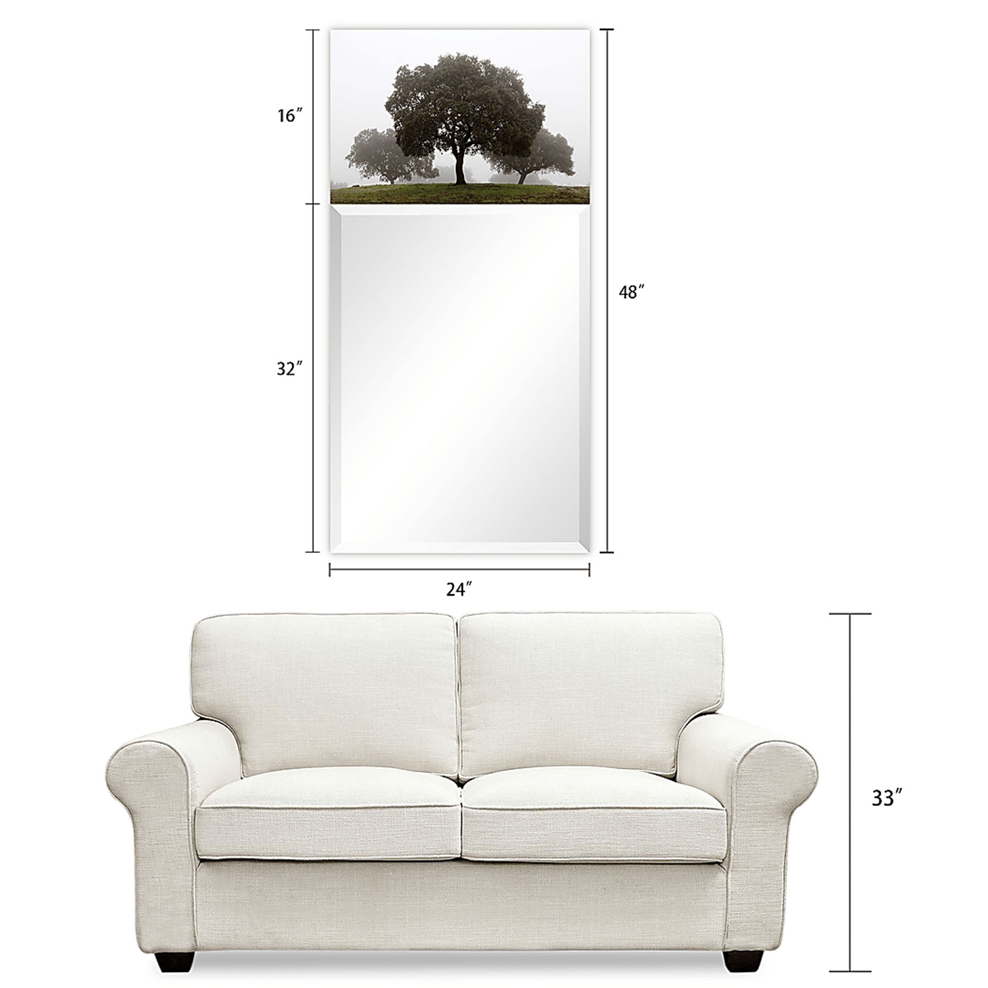 Airie's Forest Gray Mirror - Image 7