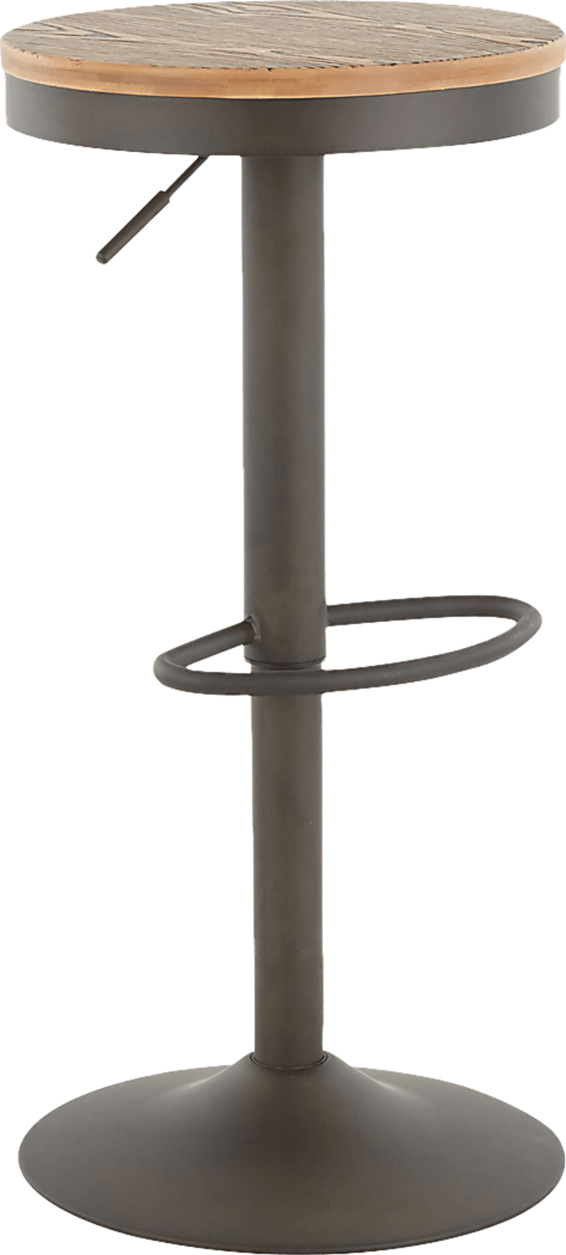 Airwood Brown Adjustable Barstool, Set of 2 - Image 2