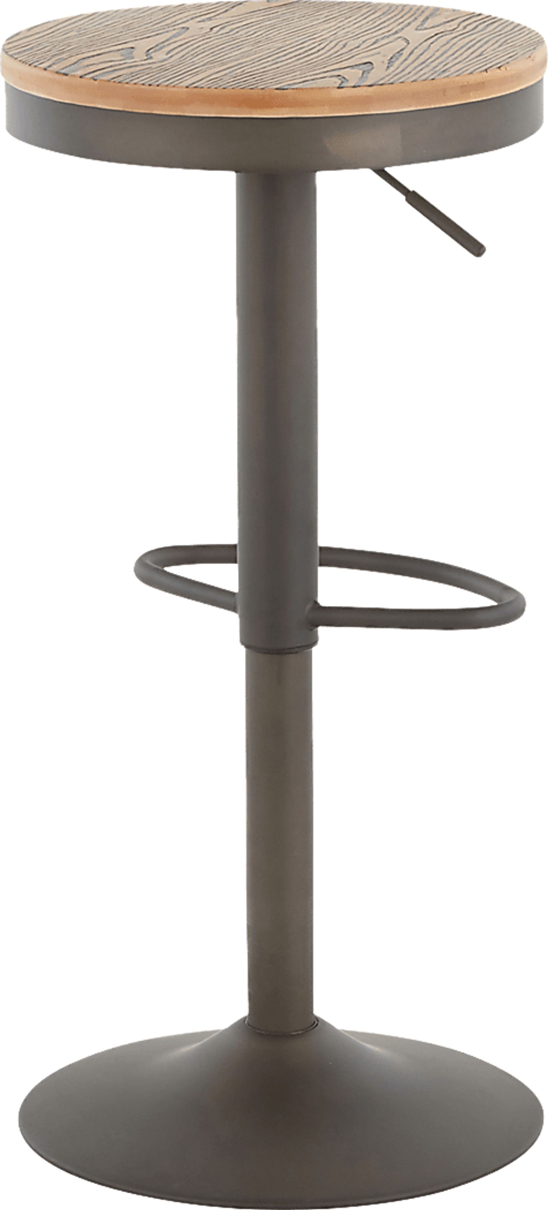 Airwood Brown Adjustable Barstool, Set of 2 - Image 4