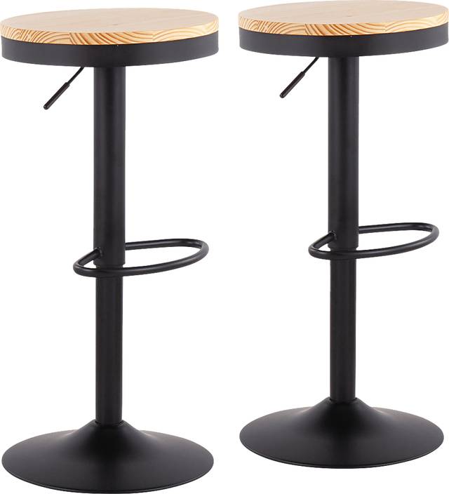 Airwood Natural Barstool, Set of 2 - Thumbnail - Image 1