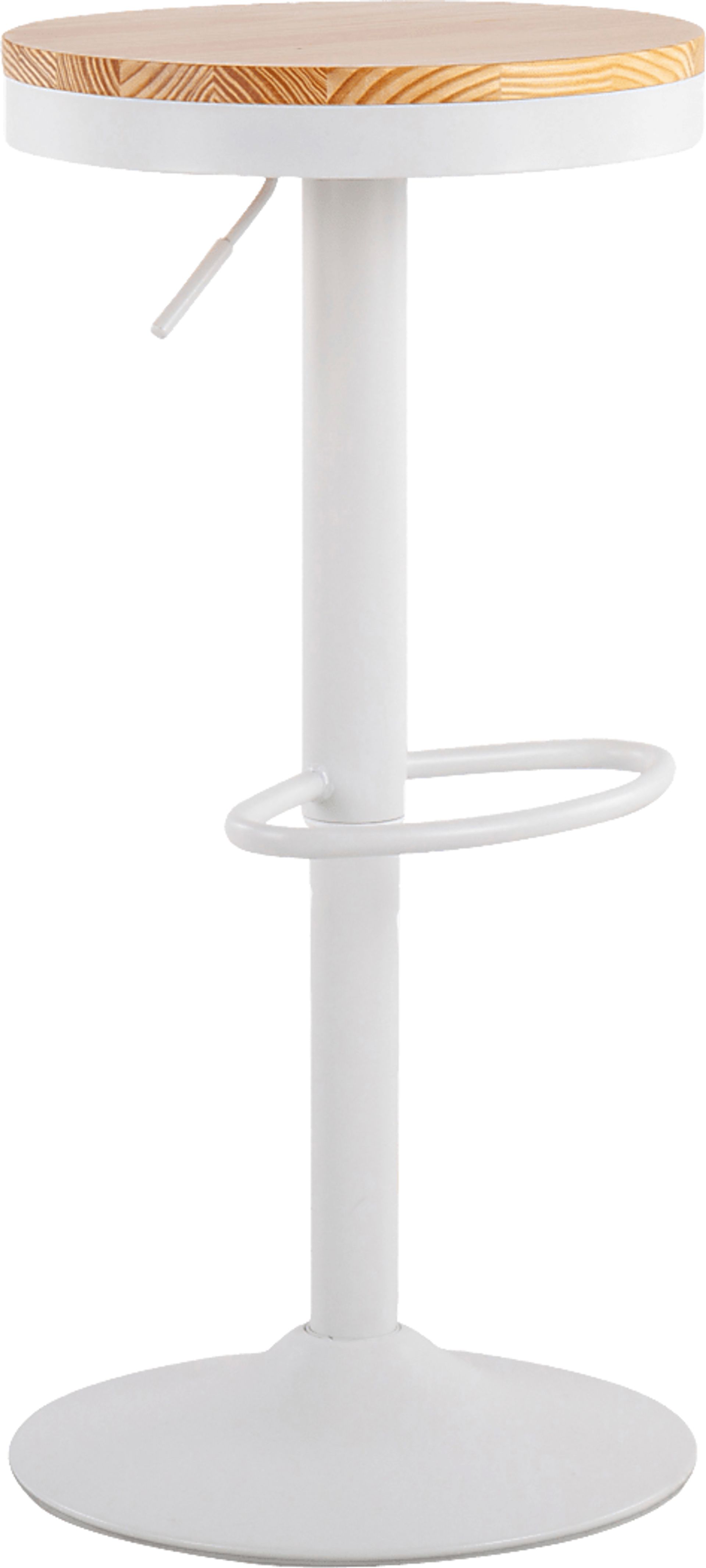 Airwood White Barstool, Set of 2 - Image 2