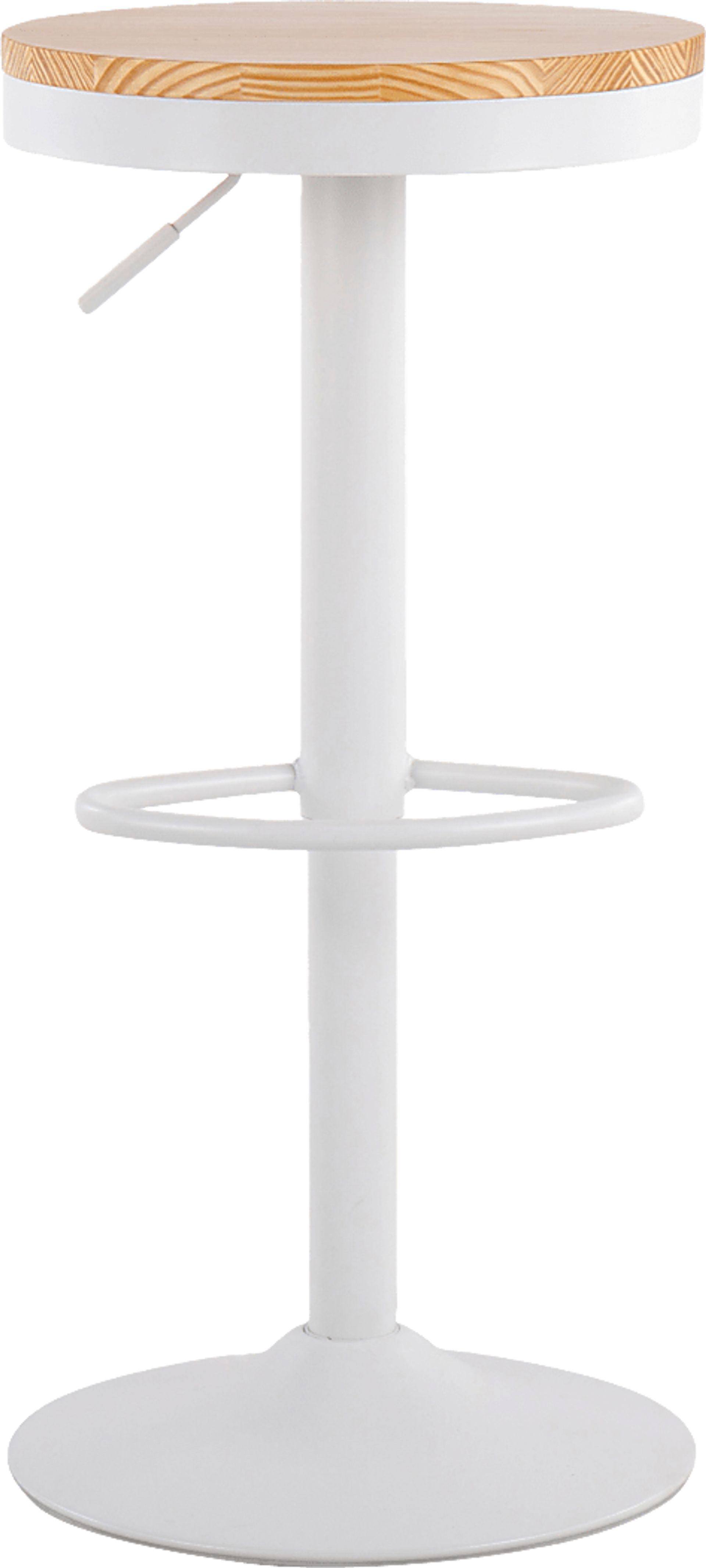 Airwood White Barstool, Set of 2 - Image 6