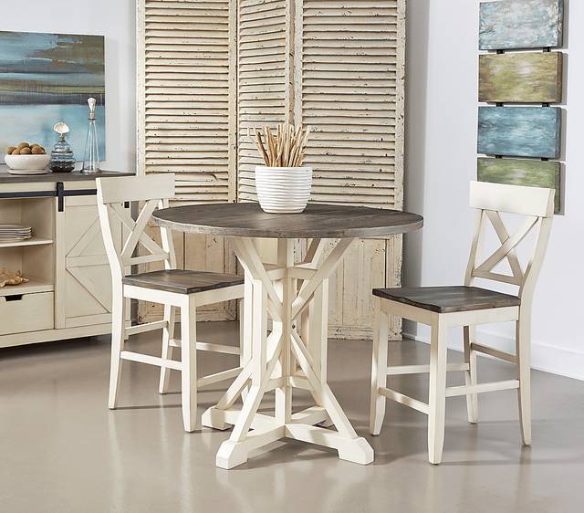 Airymeadows Cream Counter Height Dining Table - Thumbnail - Image 3