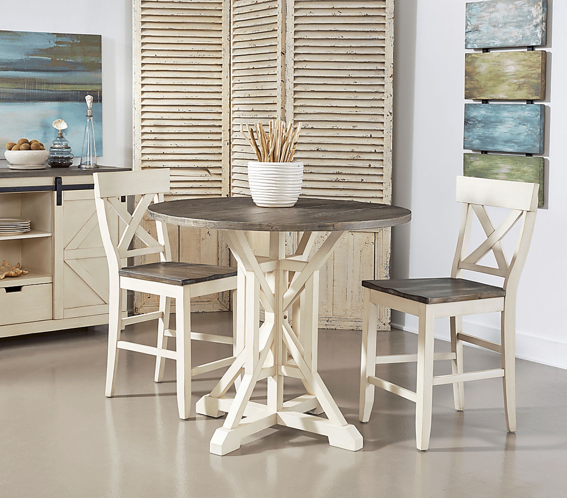 Airymeadows Cream Counter Height Dining Table - Image 3