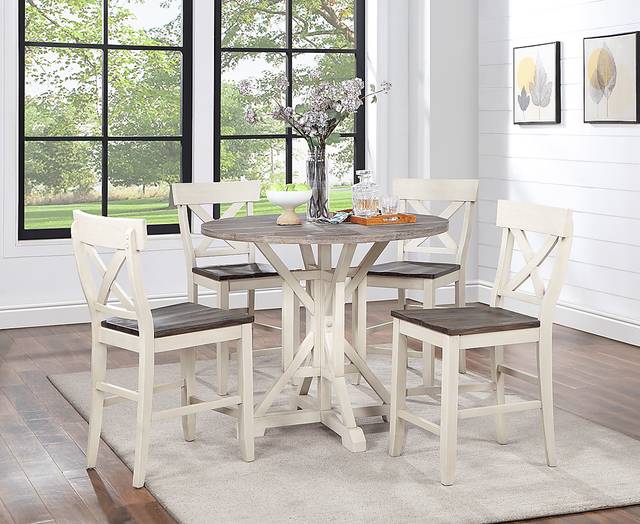 Airymeadows Cream Counter Height Dining Table - Thumbnail - Image 6