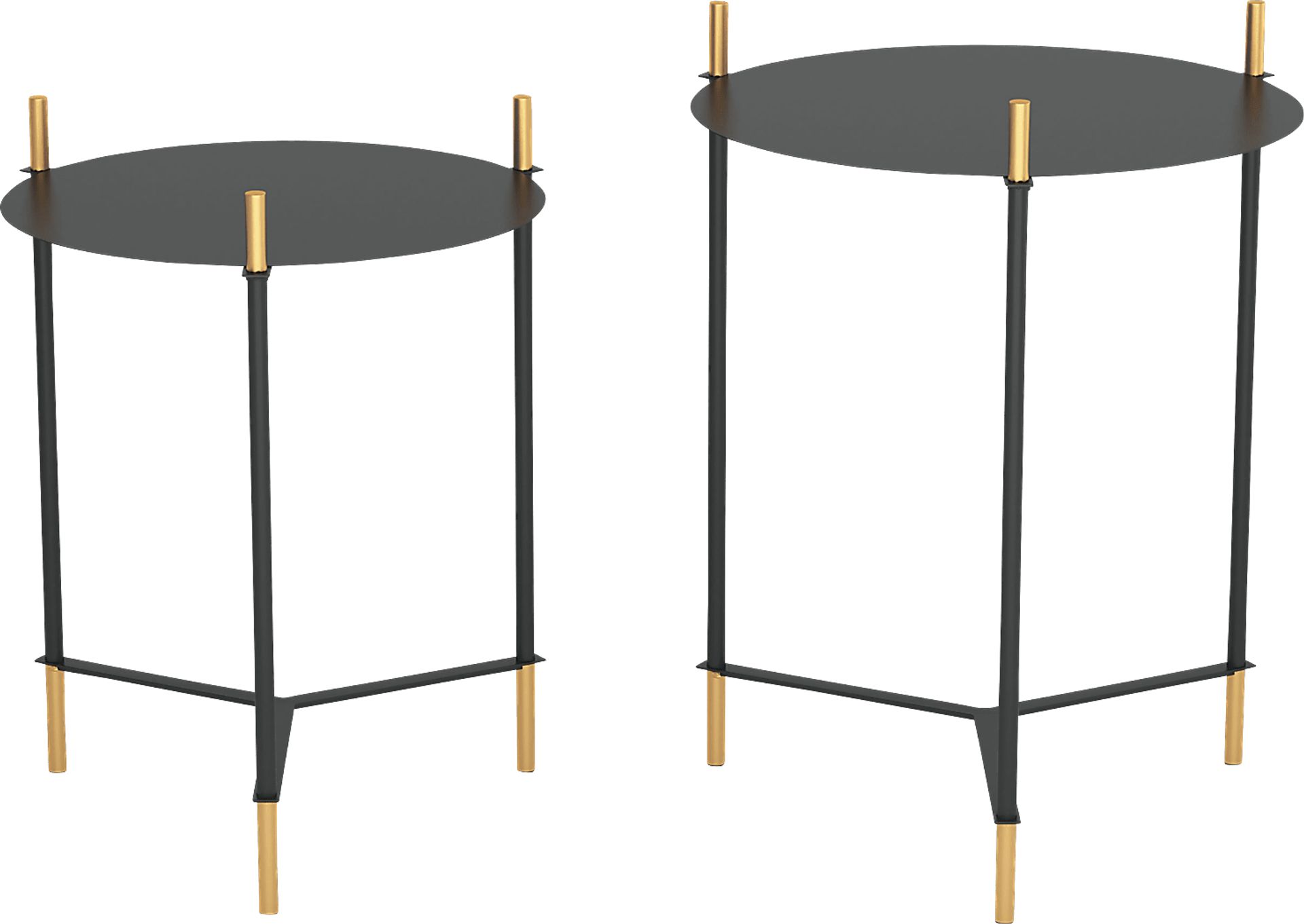 Aislinn Black Nesting Tables, Set of 2 - Image 2