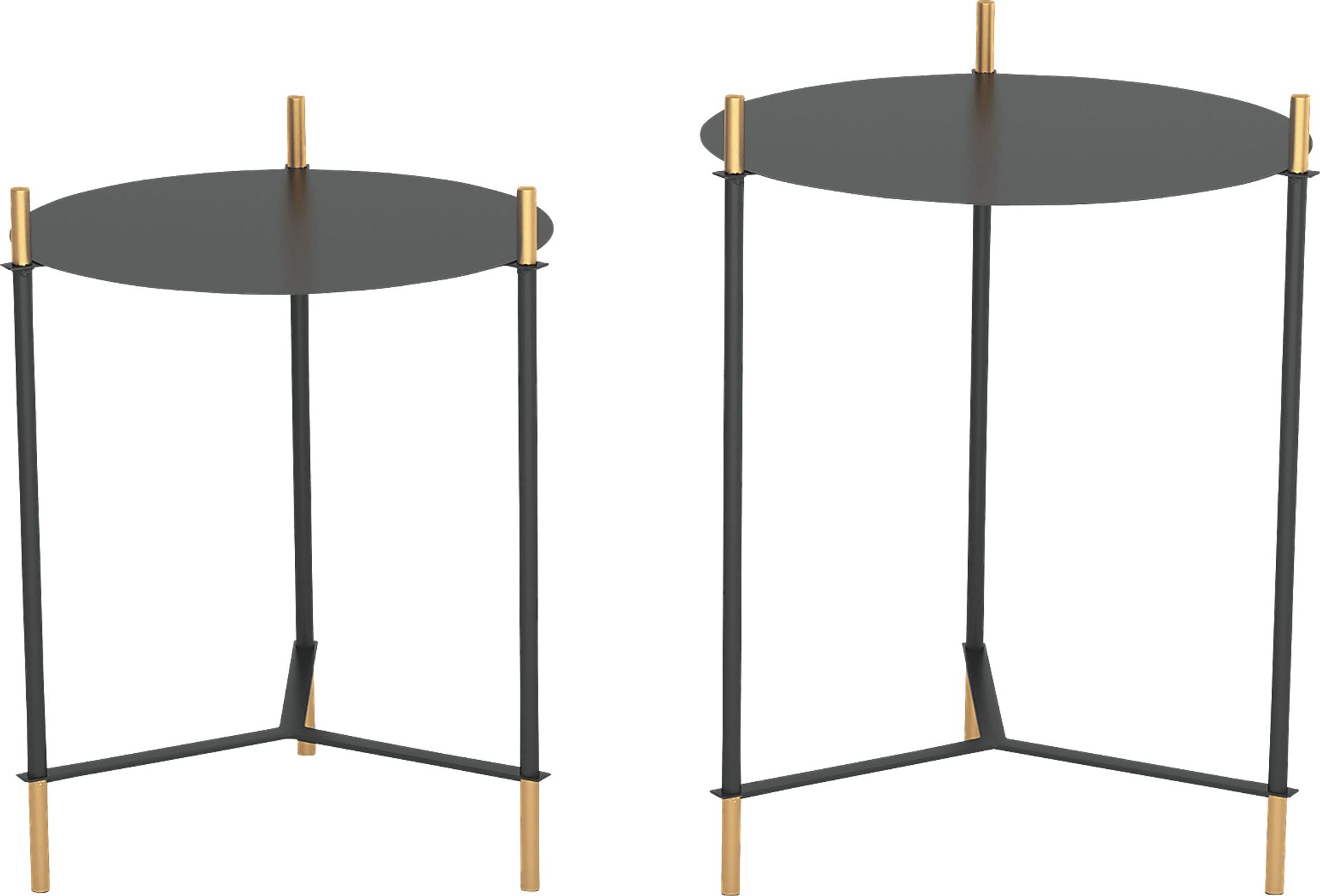 Aislinn Black Nesting Tables, Set of 2 - Image 3