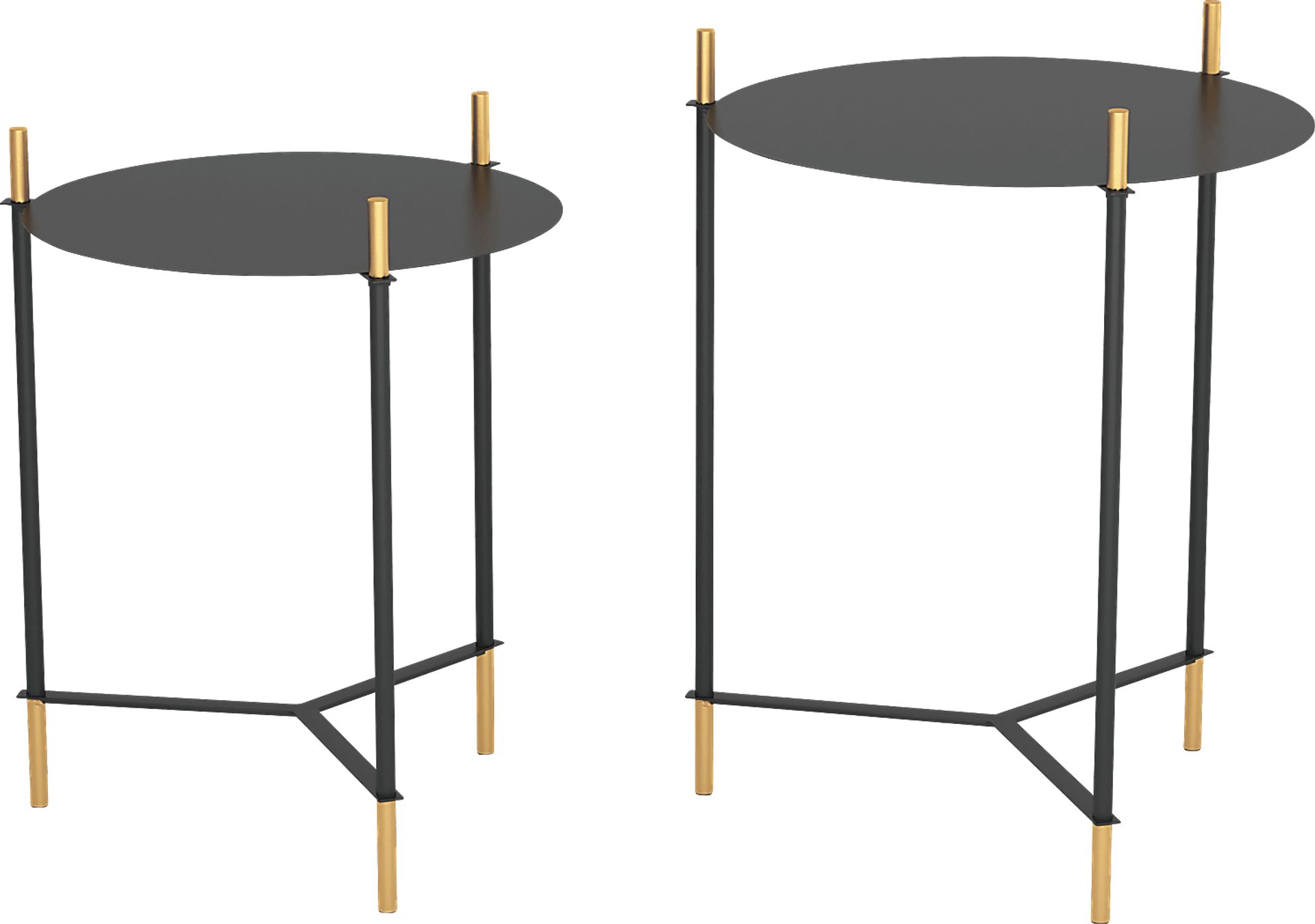 Aislinn Black Nesting Tables, Set of 2 - Image 1