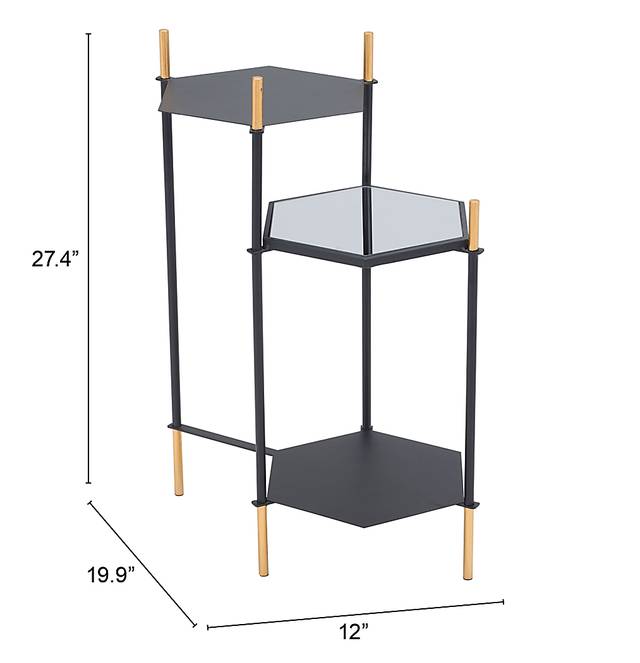 Aislinn Black Side Table - Thumbnail - Image 7