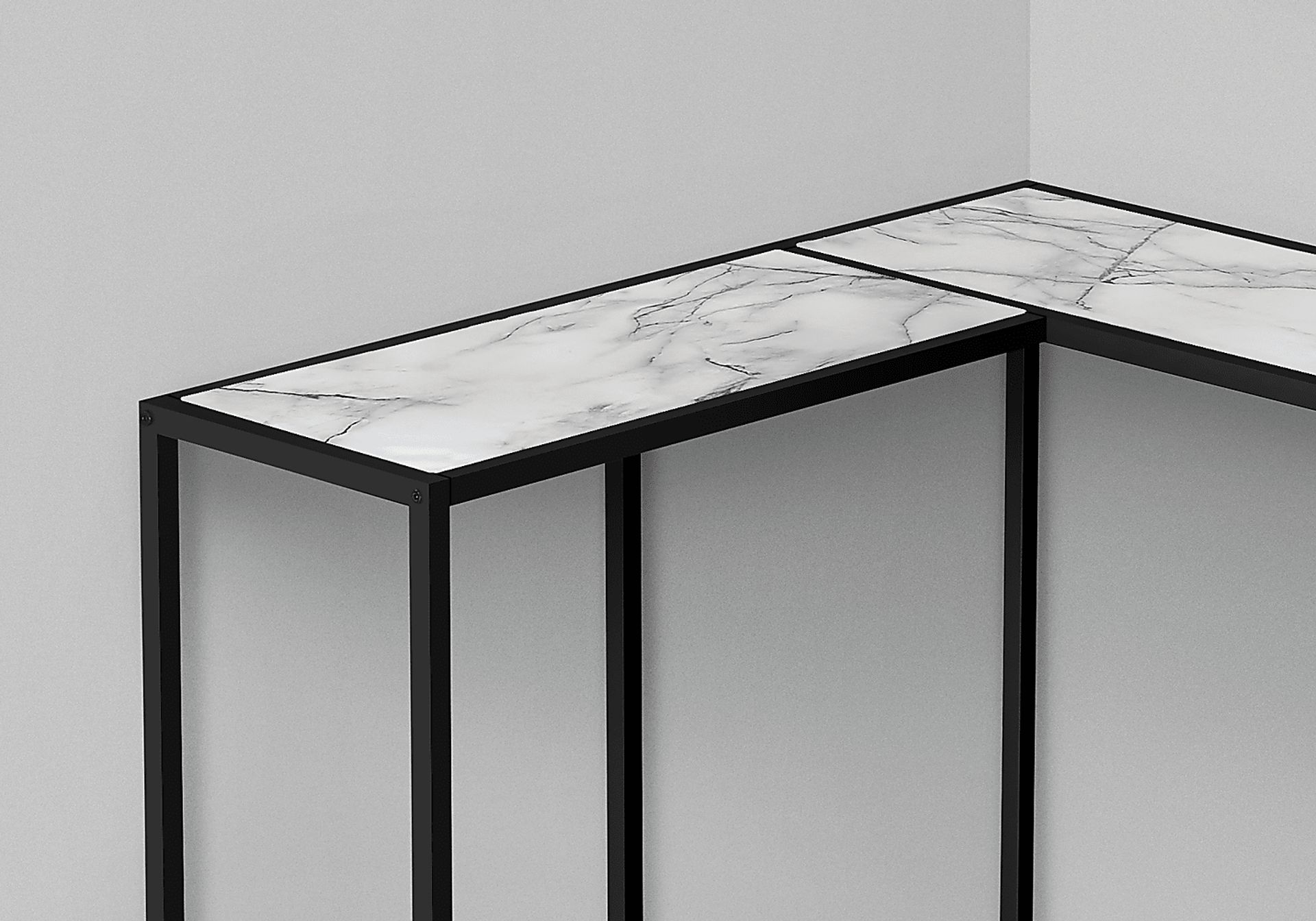 Aisquith Marble Sofa Table - Image 2