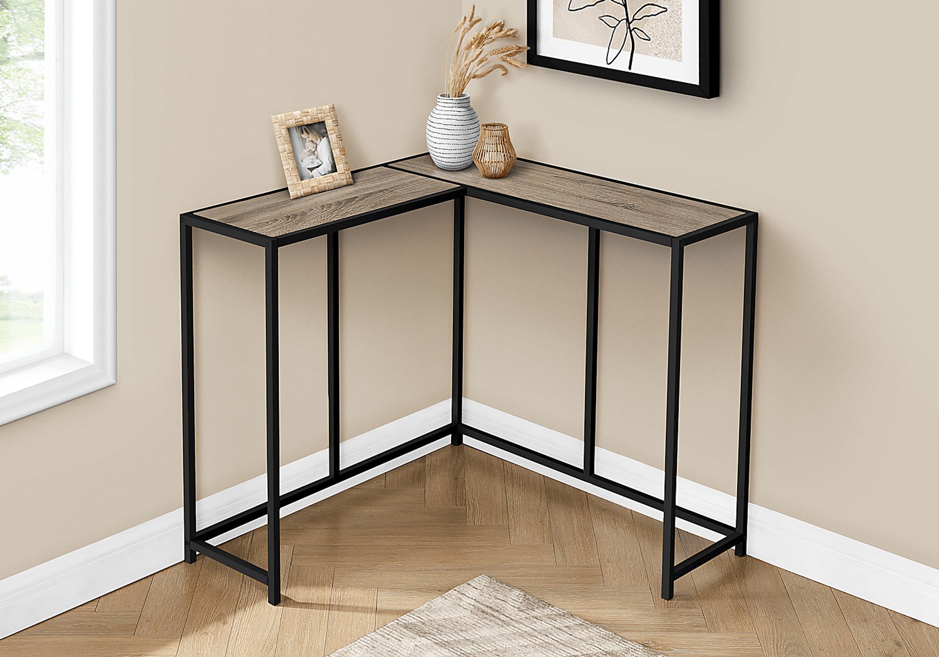 Aisquith Taupe Sofa Table - Image 3