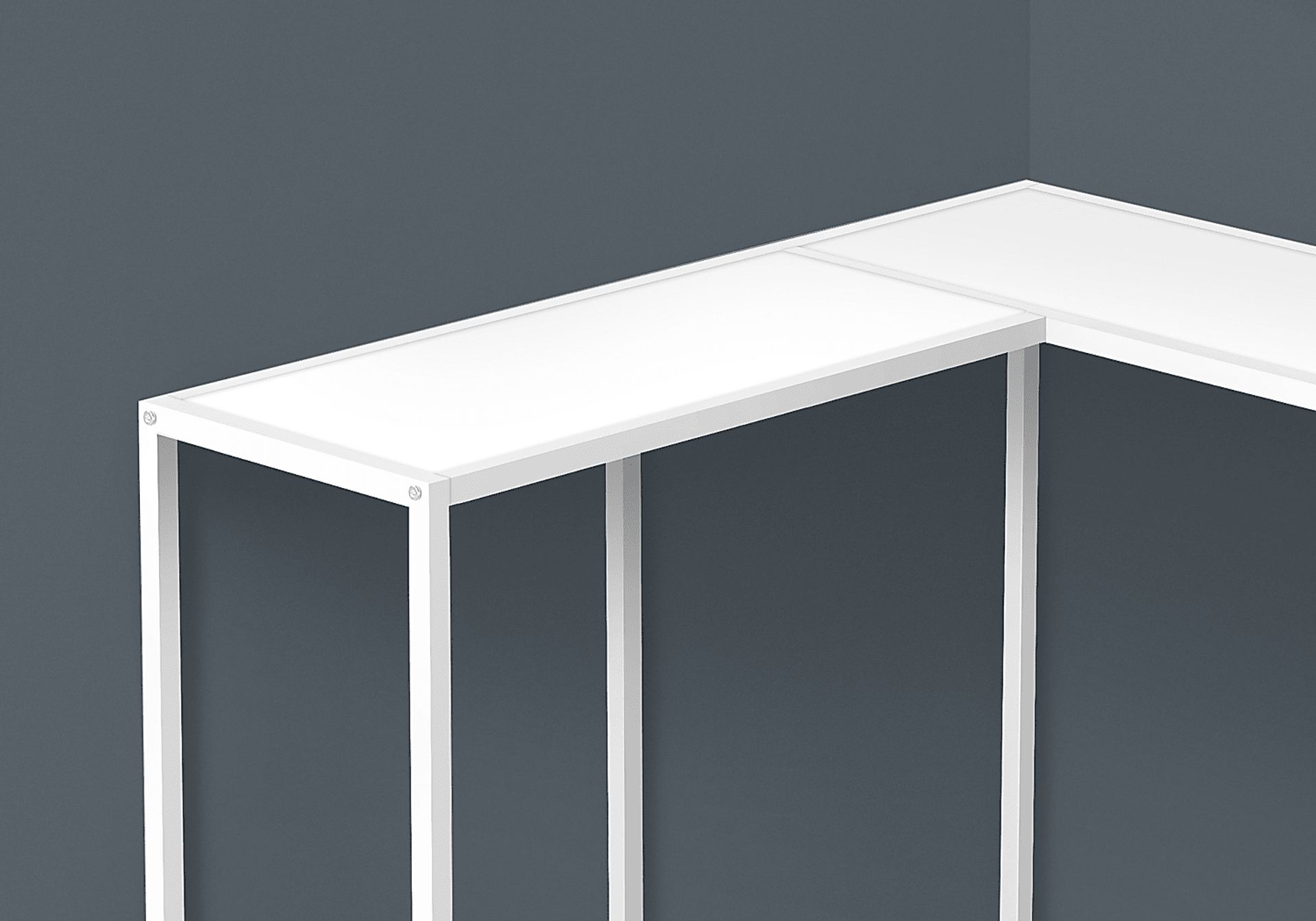 Aisquith White Sofa Table - Image 2