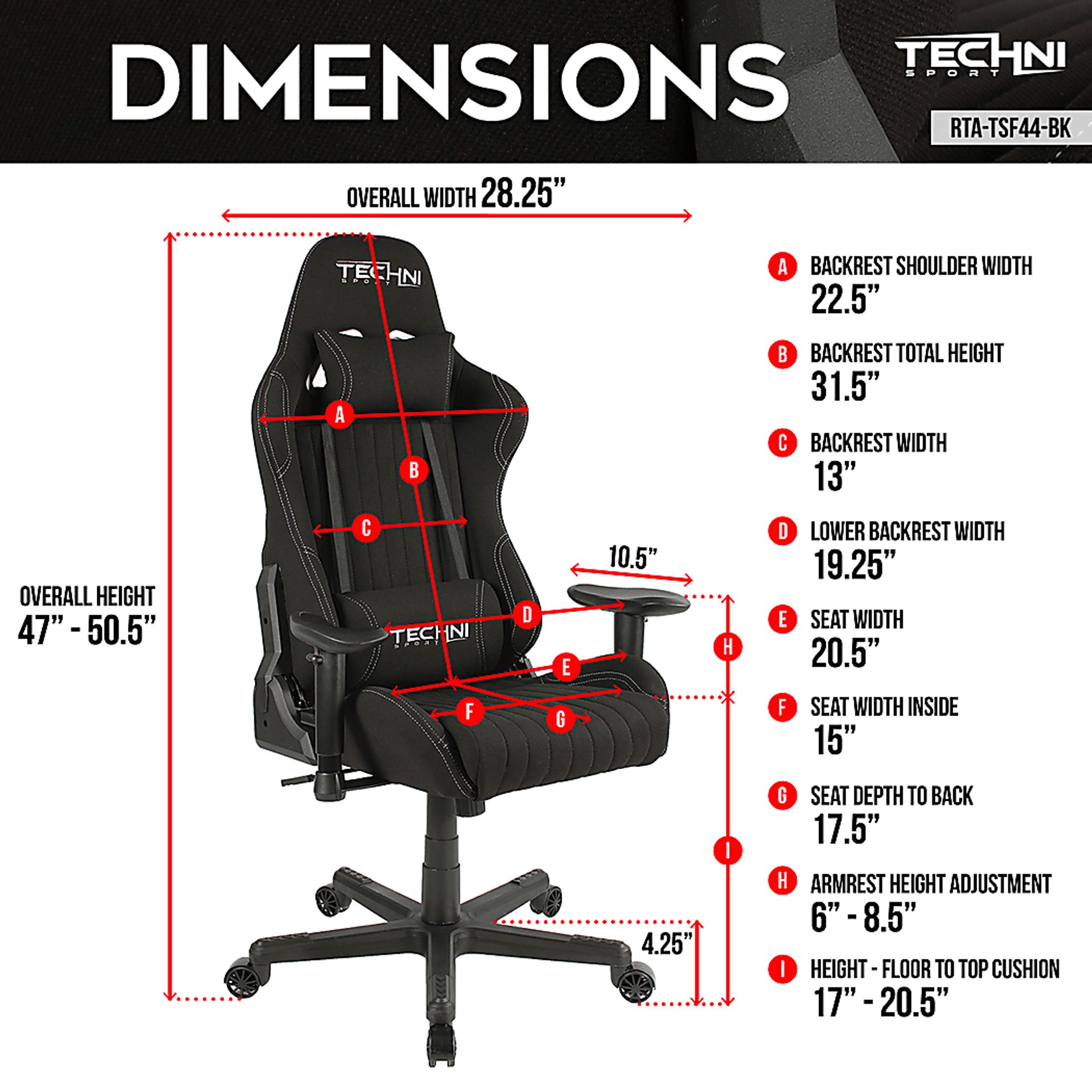 Aistri Black Gaming Chair - Image 4