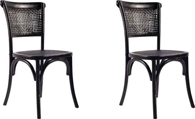 Aitken Black Side Chair, Set of 2