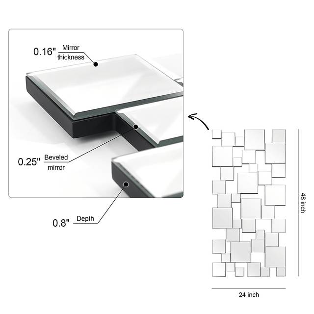 Aizlyn Silver Mirror - Thumbnail - Image 9