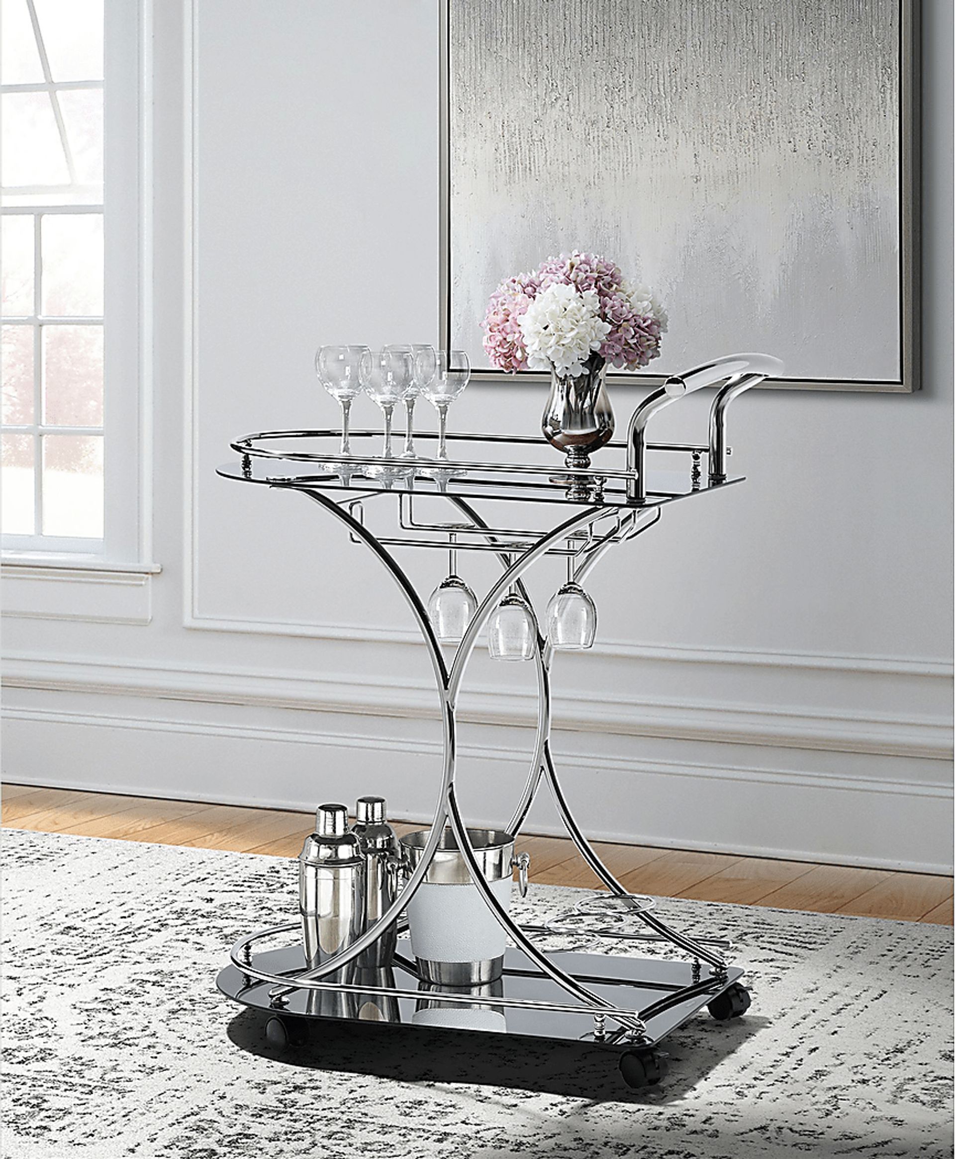 Akahi Black Bar Cart - Image 8