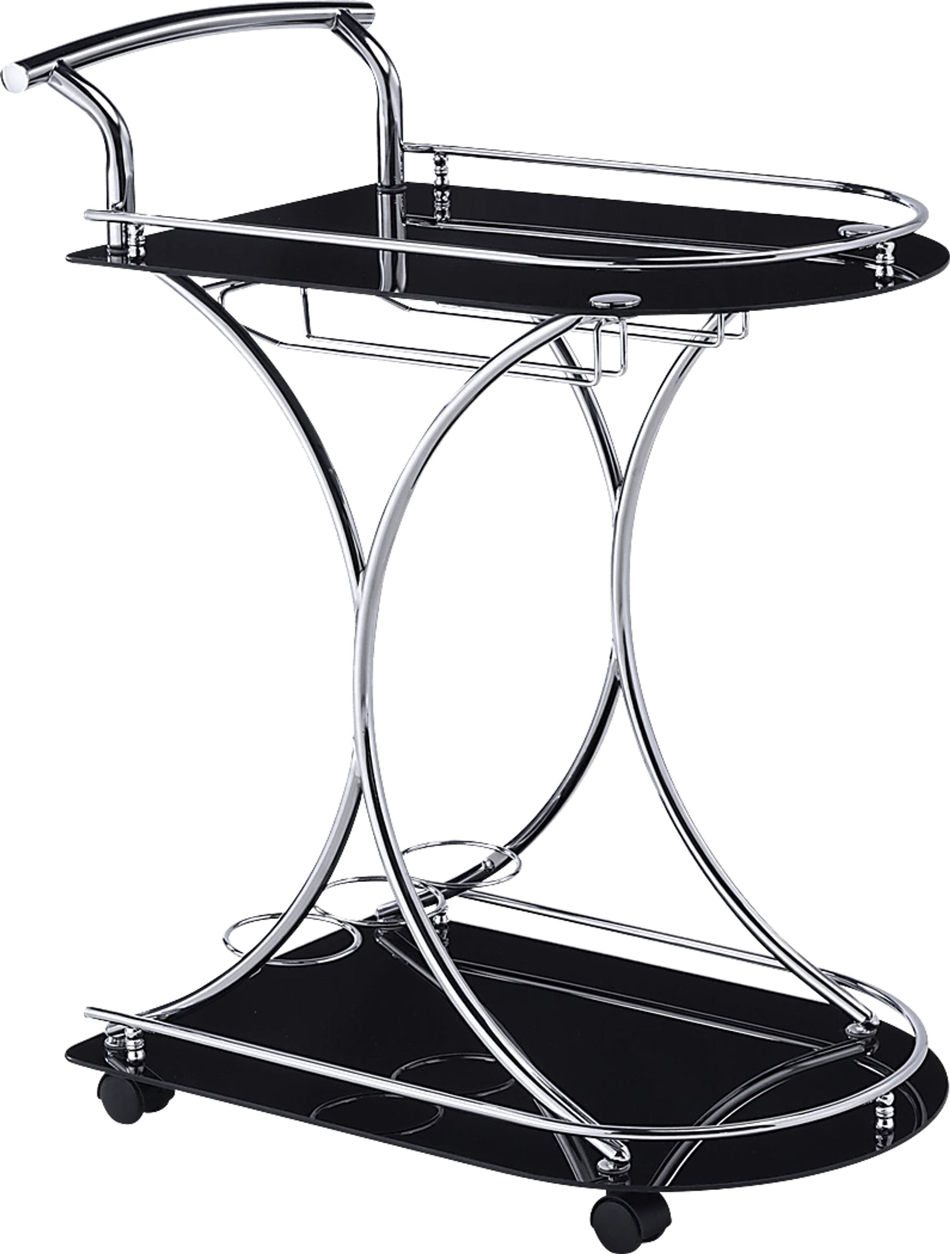 Akahi Black Bar Cart - Image 1